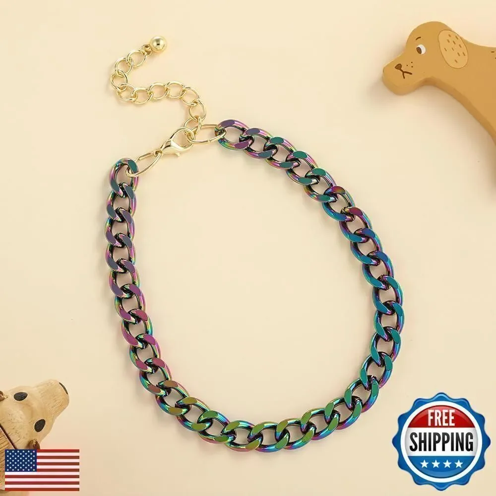 Adjustable Cuban Link Durable Dog Necklace new